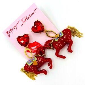 LAST ONE!! Betsey Johnson Year of the Horse Earrings